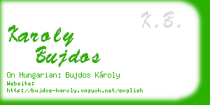 karoly bujdos business card