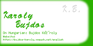 karoly bujdos business card